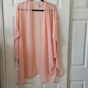 Nordstrom Pink Sheer Cardigan/Robe,One Size